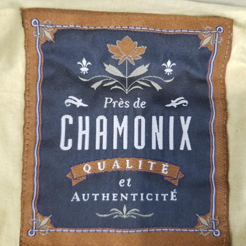 Pres de Chamonix Jacket Mens Small Olive Green Hooded Parka Anorak Zip Pockets - Picture 6 of 11